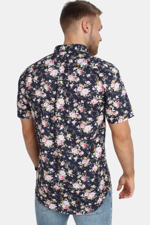 Kronstadt Johan Exotic S/S Shirt Rose/Navy