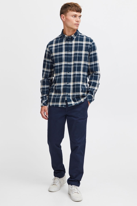 Solid Gisa Shirt Insignia Blue