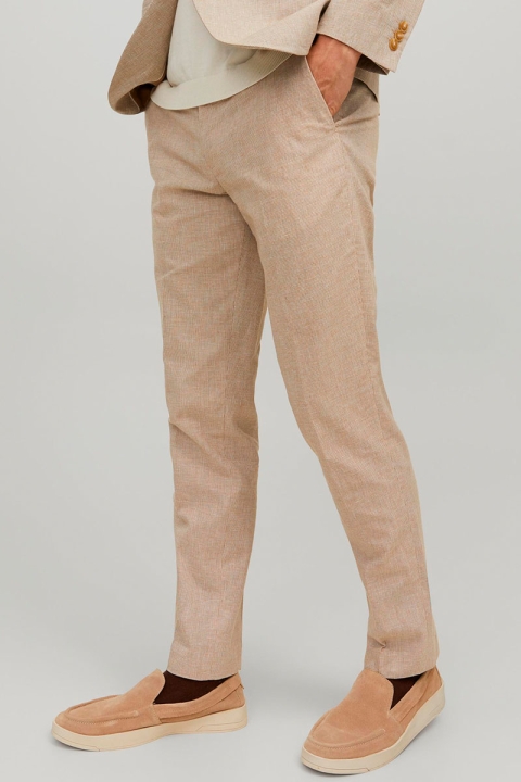 Jack & Jones Riviera Linen Trousers Beige