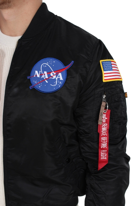 Alpha Industries MA-1 VF NASA Bomber Jacka Black