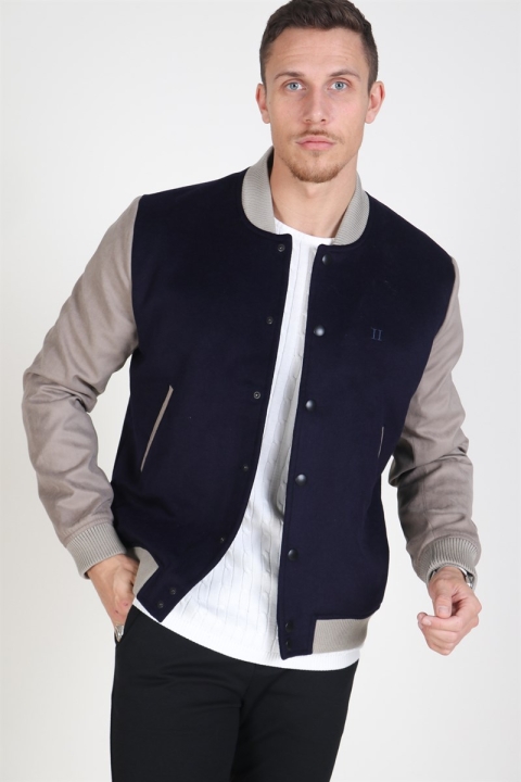 Les Deux Varsity Bomber Jacka Navy