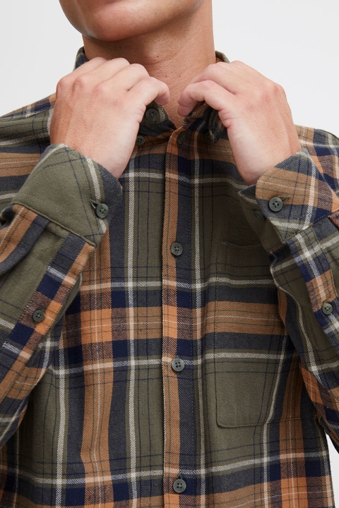 Solid Godi Shirt Dusty Olive