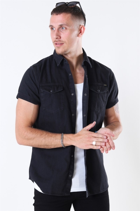 Jack & Jones Sheridan Skjorta S/S Black Denim