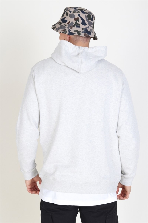 Woodbird Our Shaxy Patch Hoodie Snow Melange