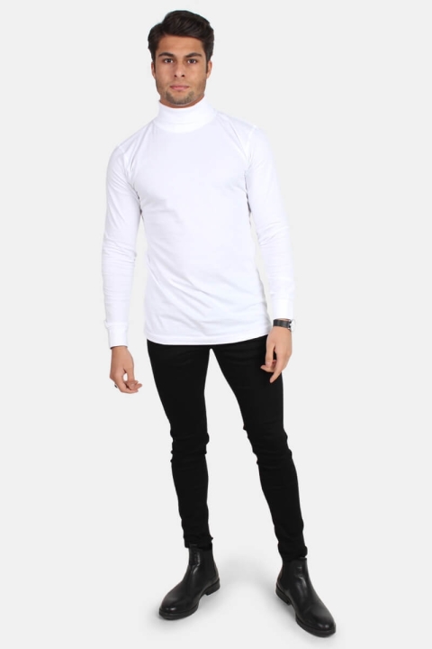 Basic Brand Turtleneck White