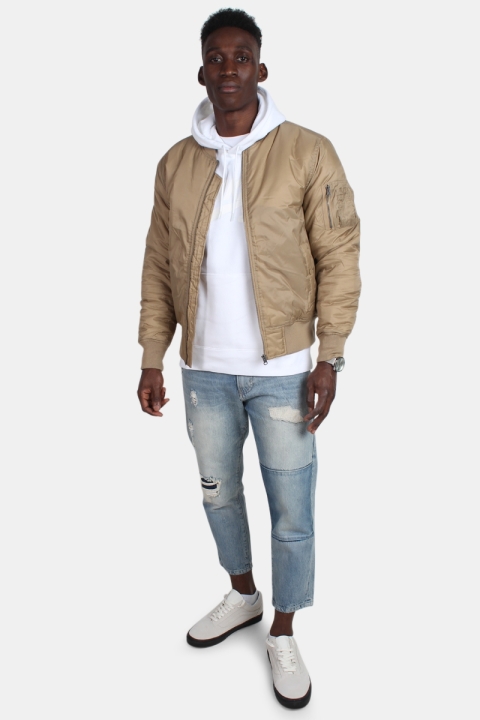 Urban Classics Bomber Jacka Beige