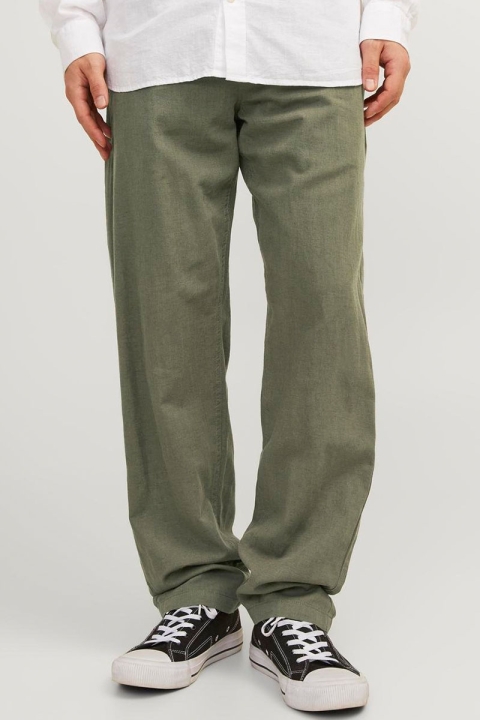 Jack & Jones Kane Summer Linen Jogger Pants Dusty Olive