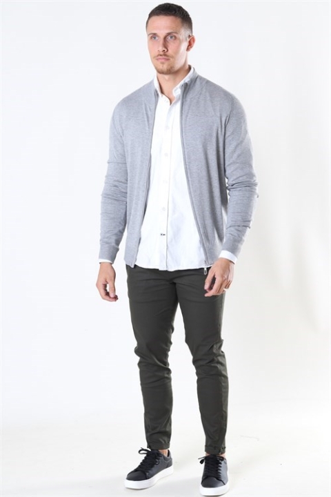 Jeff Chris Zip Sticka Light Grey Mix