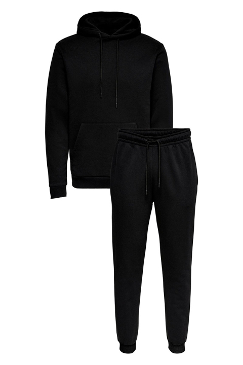 ONLY & SONS CERES PANT & HOODIE SET Black