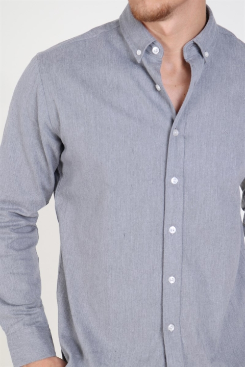Clean Cut Sälen Flannel Skjorta Rock Grey
