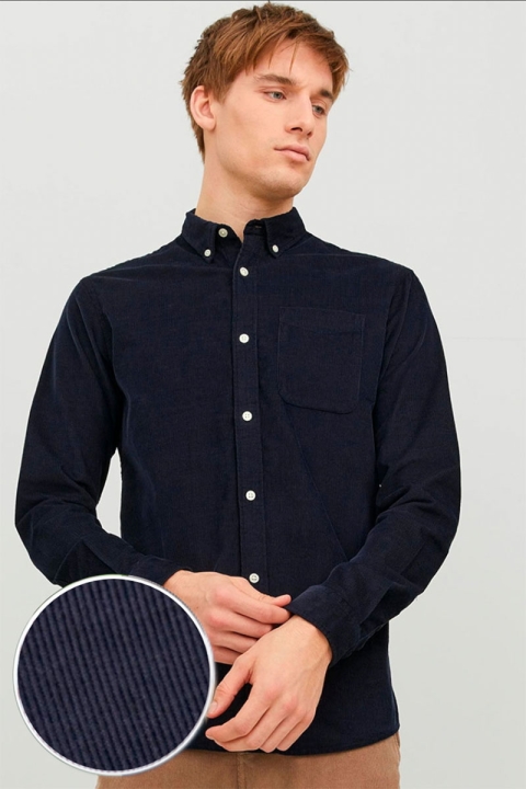 Jack & Jones Classic Cord Shirt L/S Navy Blazer