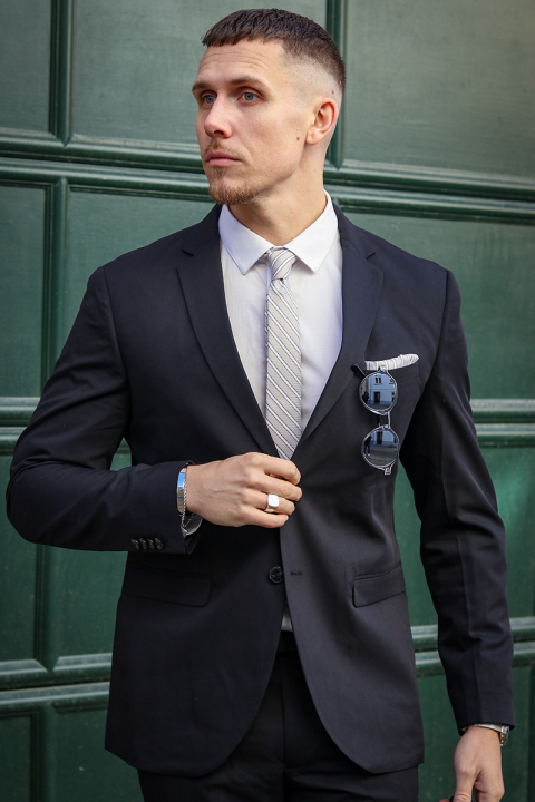 Jack & Jones Premium Franco Slim Fit Kostym Black