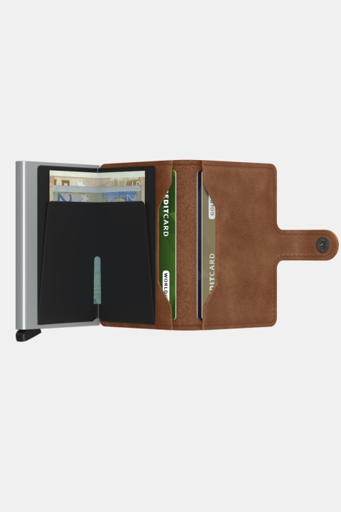 Secrid Miniwallet Vintage Cognac Silver