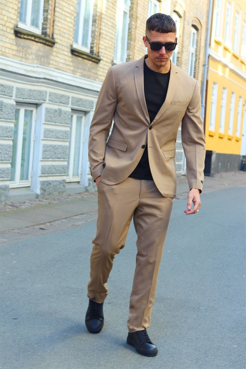 Jack & Jones Premium Franco Slim Fit Kostym Petrified Oak