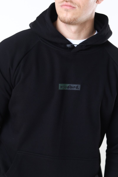 Woodbird Jimmi Split Hoodie Black