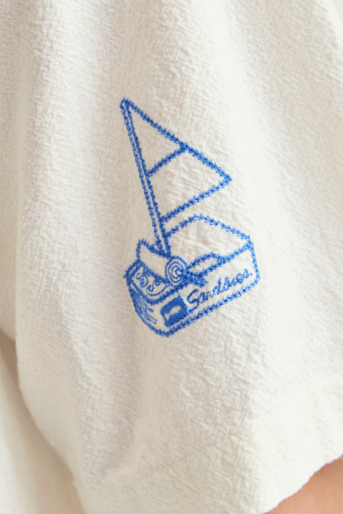 Solid Ottild SS Shirt  Off White