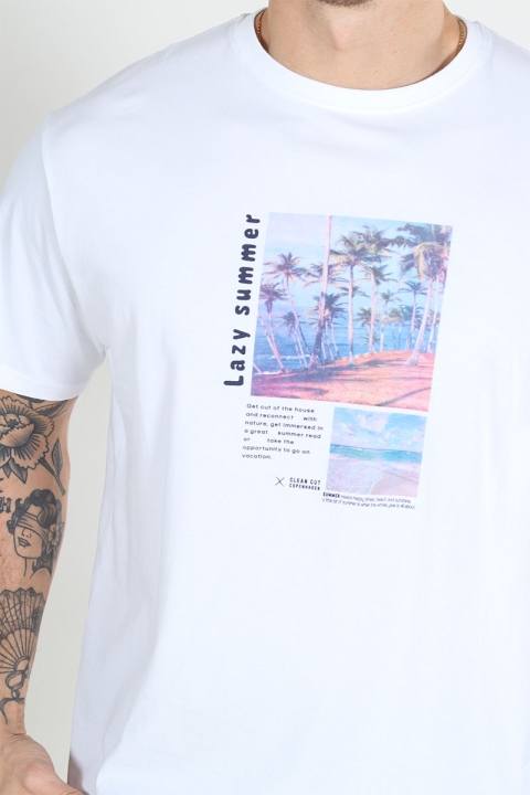 Clean Cut Copenhagen Keaton Organic Tee White