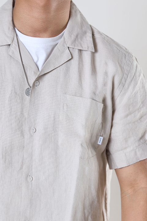 Woodbird Mays Linen Shirt Sand