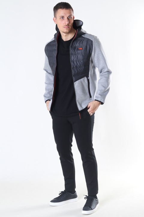 Jack & Jones Toby Hybrid Jacka Light Grey Melange