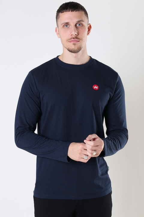 Kronstadt Timmi Organic/Recycled L/S t-shirt Navy