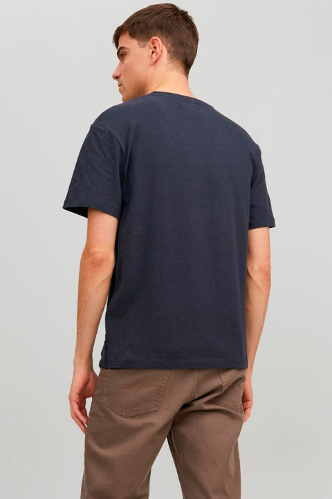 Jack & Jones Soft Linen Tee SS Crew Perfect Navy