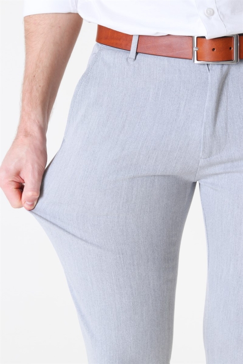 Solid Frederic Pants Light Grey Melange