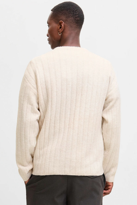 Jack & Jones Bradley Carter Knit Crew Neck Moonbeam