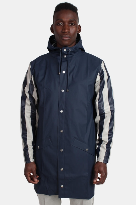 Rains LTD. Long RegnJacka Distorted Stripes