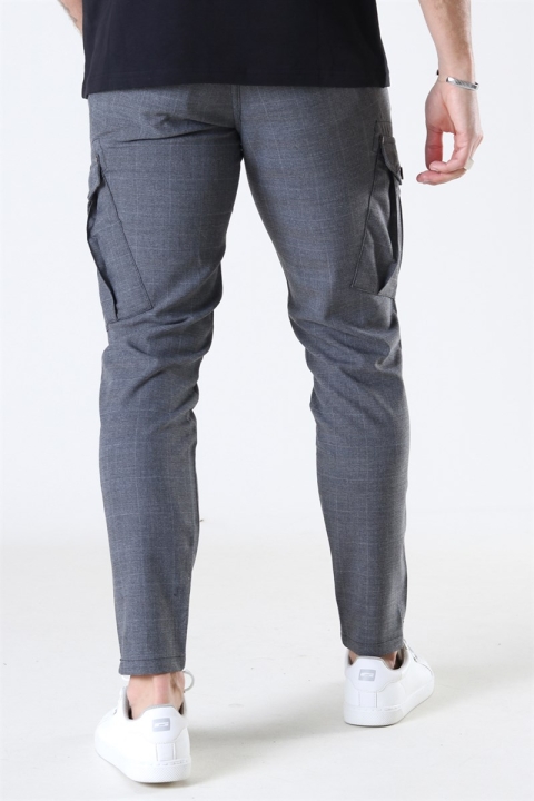 Gabba Cargo Pants Grey Check