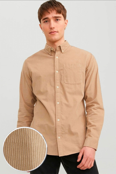 Jack & Jones Classic Cord Shirt L/S Crockery