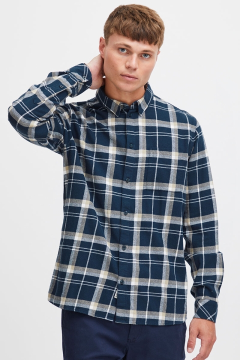 Solid Gisa Shirt Insignia Blue