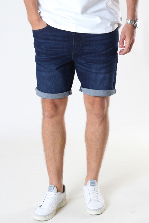 Solid Ryder Denim Shorts Dark Blue Denim