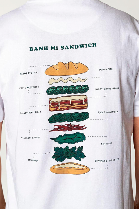 Fat Moose Bahn Mi T-shirt White