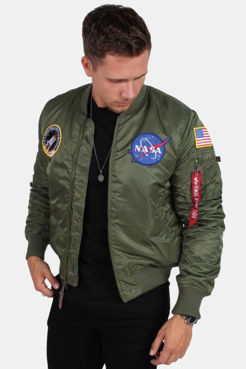 Alpha Industries  MA-1 VF NASA Bomber Jacka Sage Green