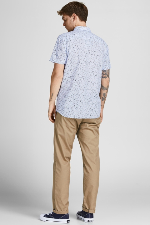 Jack & Jones JPRBLASUMMER BLACKPOOL SHIRT S/S SN White