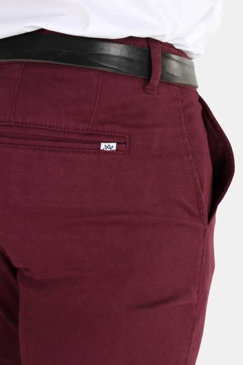 Kronstadt Daniel Stretch Chino Byxor Dark Bordeaux