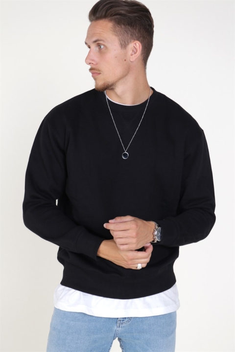 Jack & Jones Soft Sweat Crew Neck Black