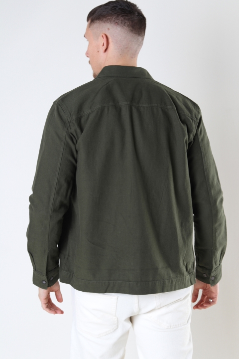 ONLY & SONS ONSKENNET LIFE LS LINEN OVERSHIRT Olive Night
