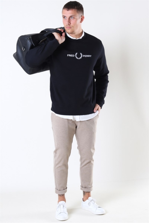 Fred Perry Graphic Sweatshirt Black
