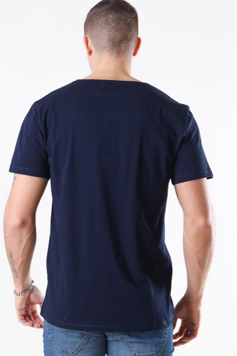Les Deux Austin Loose Fit T-shirt Dark Navy