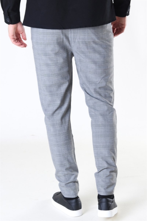 Denim Project Kostym Check Pant Grey Check