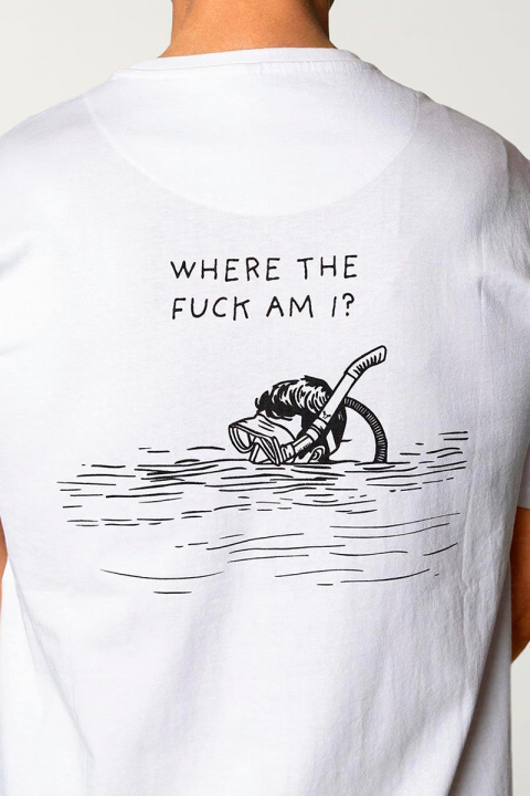 Fat Moose Lost T-shirt White