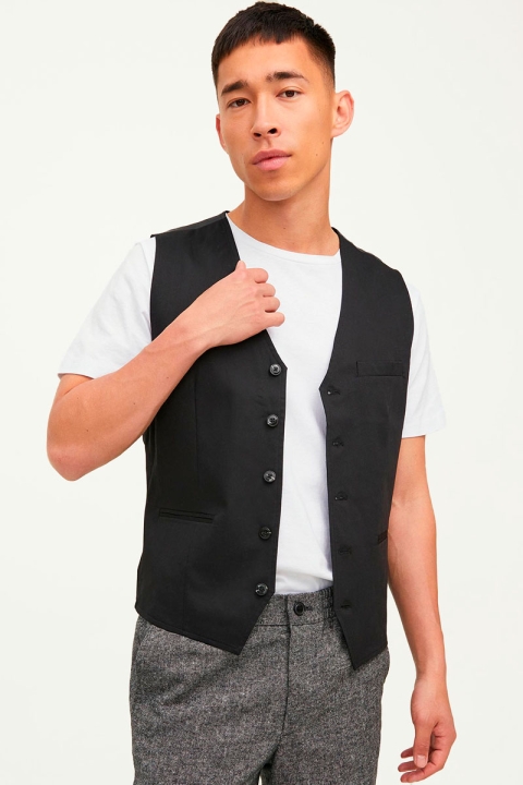 Jack & Jones FRANCO WAISTCOAT Black