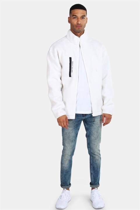 Sweet SKTBS Sherpa Zip Tröja Off White