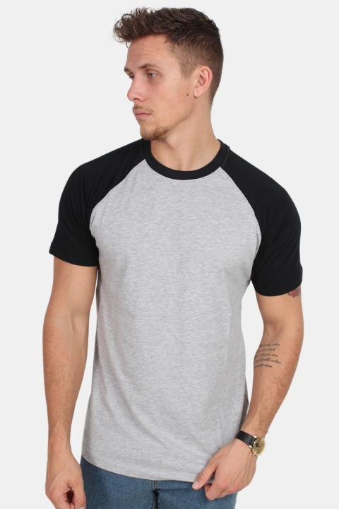 Urban Classics Raglan Contrast Tee Grey/Black