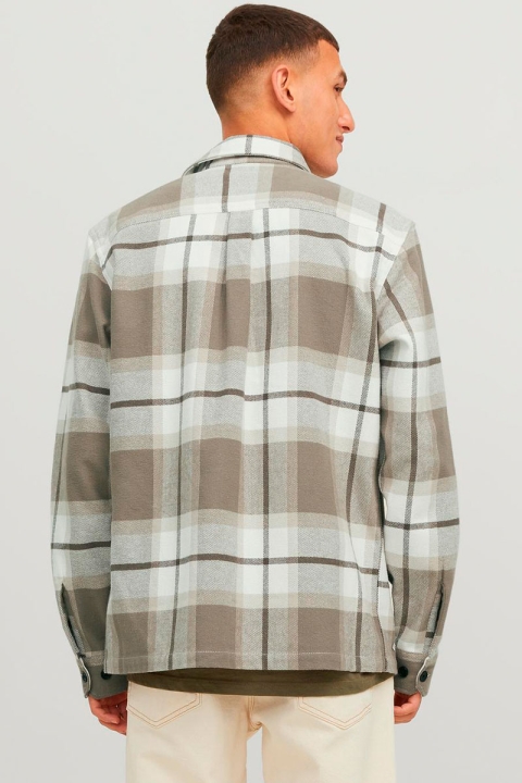 Jack & Jones Roy Check Overshirt LS Brindle