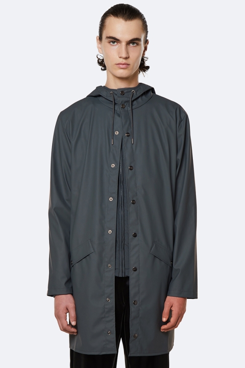 Rains Long Jacket 05 Slate