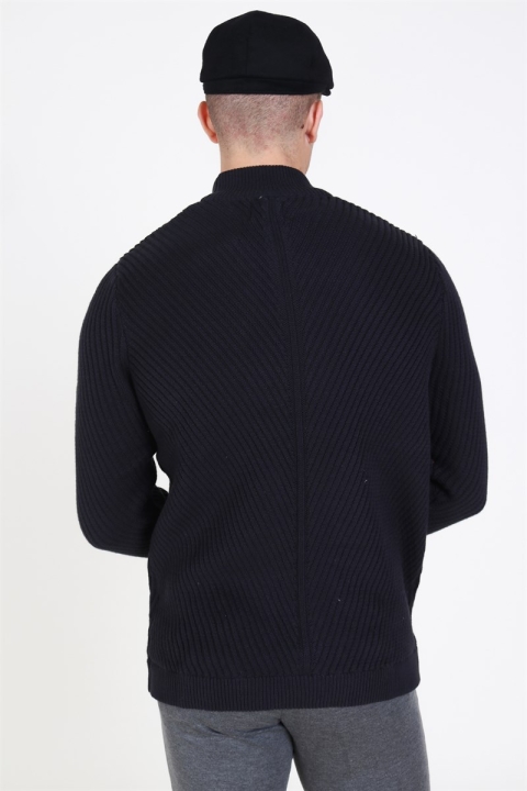 Only & Sons Roland 7 Structure Sticka Dark Navy