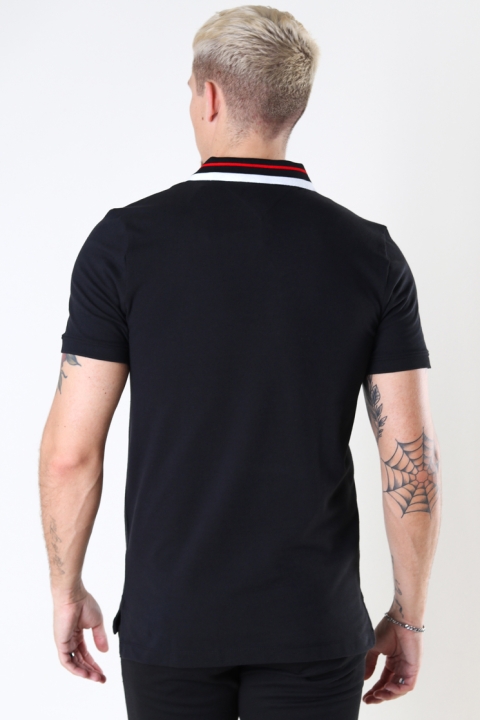 TJM CLASSICS TIPPED STRETCH POLO Black