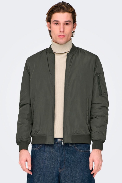 ONLY & SONS JOSHUA BOMBER JACKET Peat